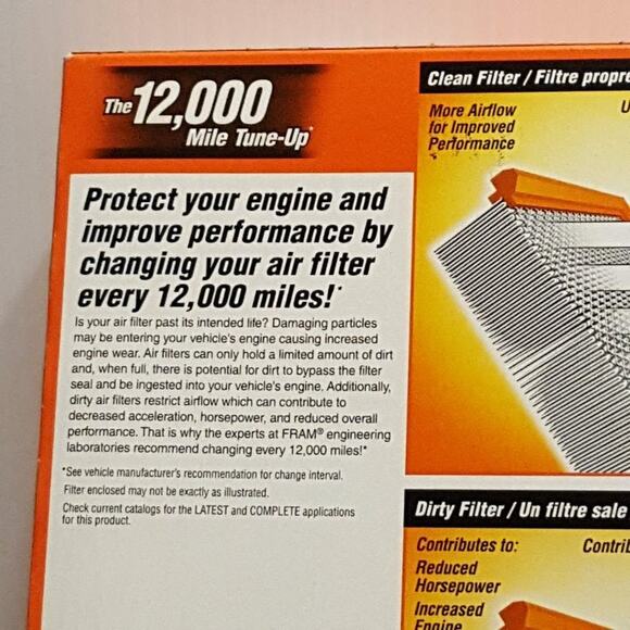 FRAM CA8756 Extra Guard Flexible Rectangular Panel Air Filter.  New, open box. - Picture 4 of 8